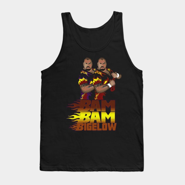 Bam Bam Bigelow Fire Tank Top by alesyacaitlin